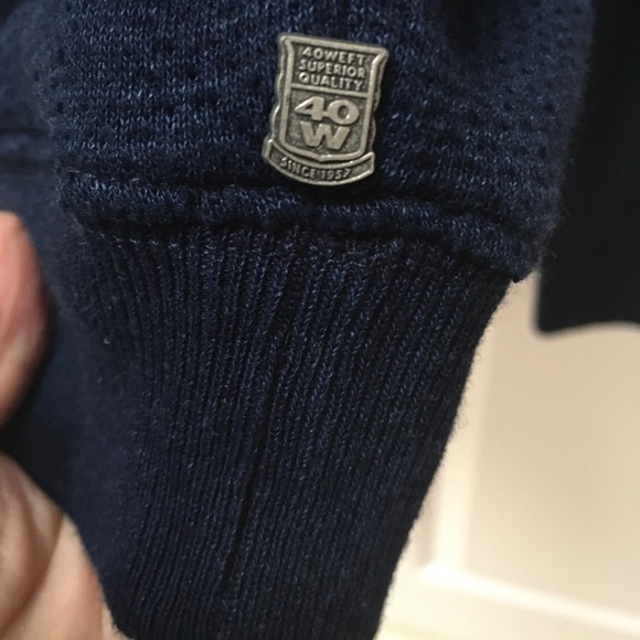 40Weft Sz M Blue Sweater # only for Fighters - Picture 3 of 16